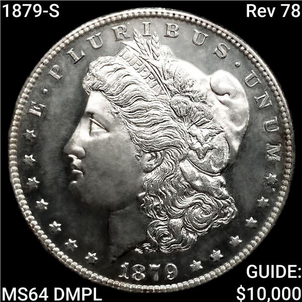 1879-S Rev 78 Morgan Silver Dollar CHOICE BU DMPL
