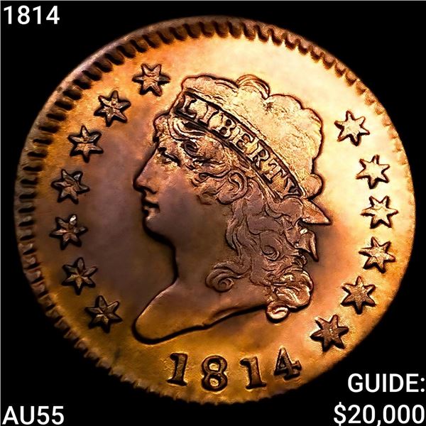 1814 Classic Head Large Cent HIGH GRADE