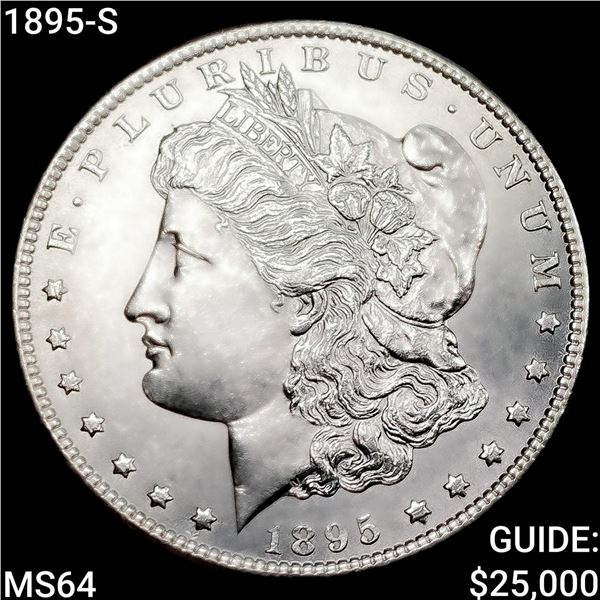 1895-S Morgan Silver Dollar CHOICE BU
