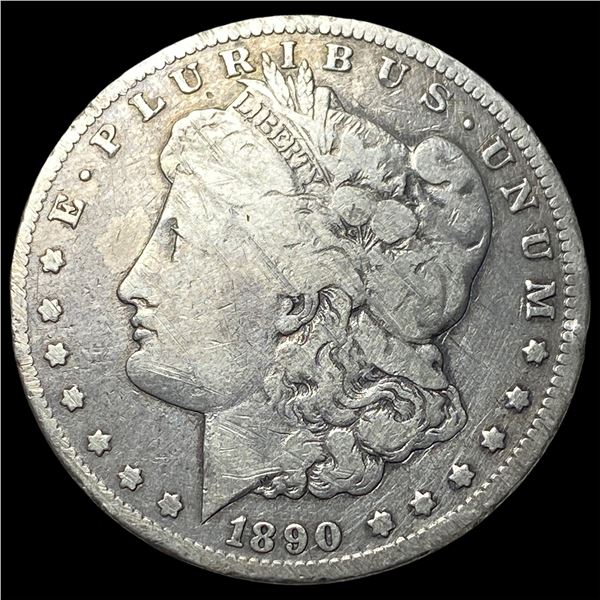 1890-CC Silver Morgan Dollar LIGHTLY  CIRCULATED