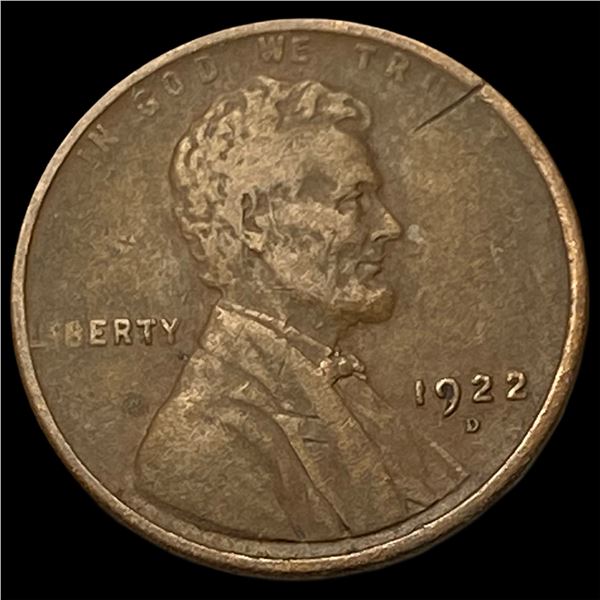 1922-D Lincoln Wheat Cent LIGHTLY CIRCULATED