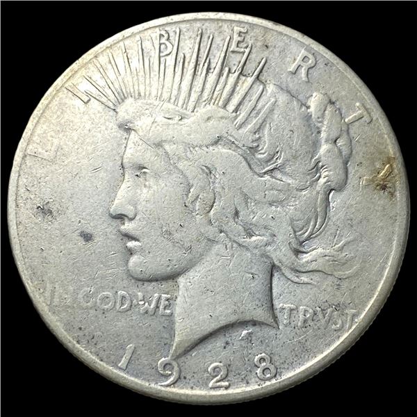 1928 Silver Peace Dollar NICELY CIRCULATED
