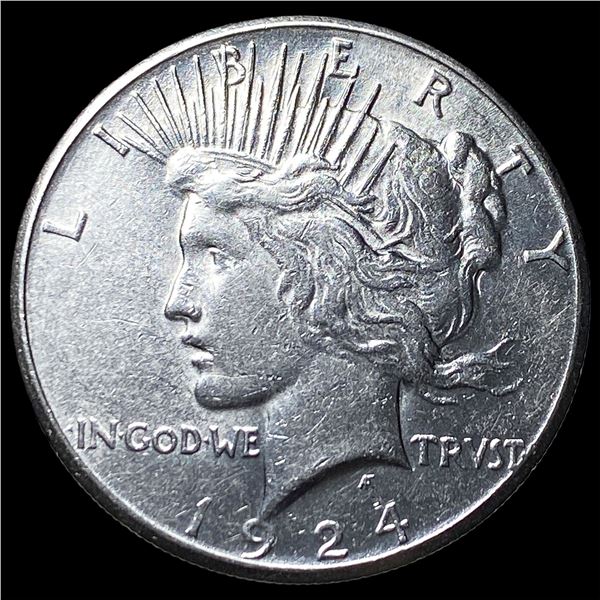 1924-S Silver Peace Dollar CLOSELY  UNCIRCULATED