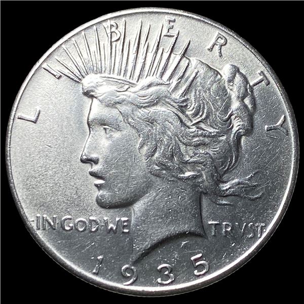 1935 Silver Peace Dollar CLOSELY UNCIRCULATED