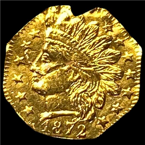 1872 California Gold 1/4 Dollar Token HIGH  GRADE