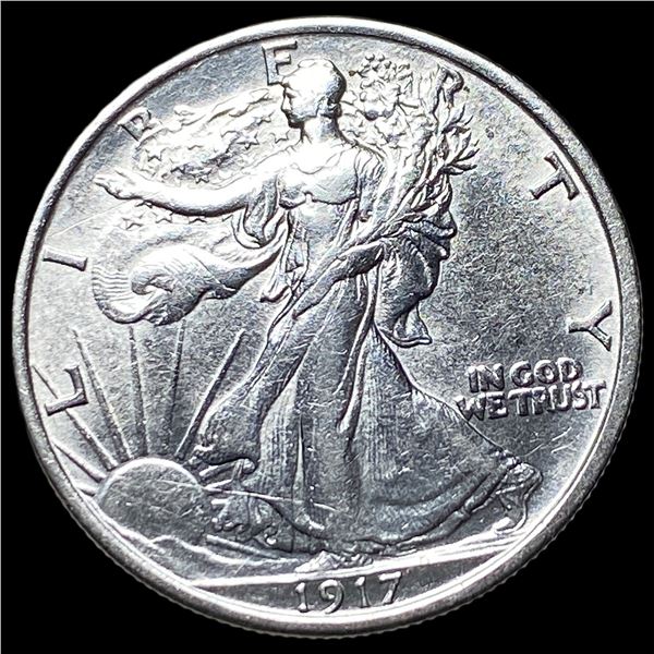 1917 Walking Liberty Half Dollar CHOICE AU