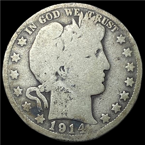 1914 Barber Half Dollar NICELY CIRCULATED