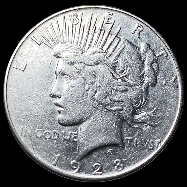 1928-S Silver Peace Dollar NEARLY  UNCIRCULATED