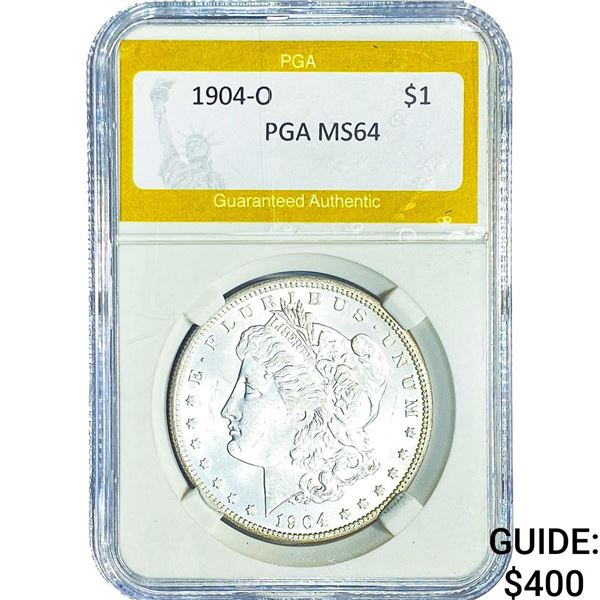 1904-O Morgan Silver Dollar PGA MS64