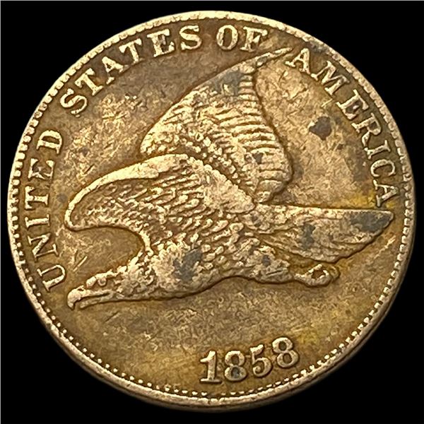 1858 Flying Eagle Cent CLOSELY UNCIRCULATED