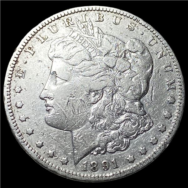 1891-CC Silver Morgan Dollar LIGHTLY  CIRCULATED