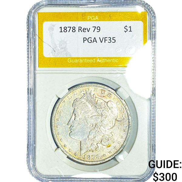 1878 Rev 79 Morgan Silver Dollar PGA VF35