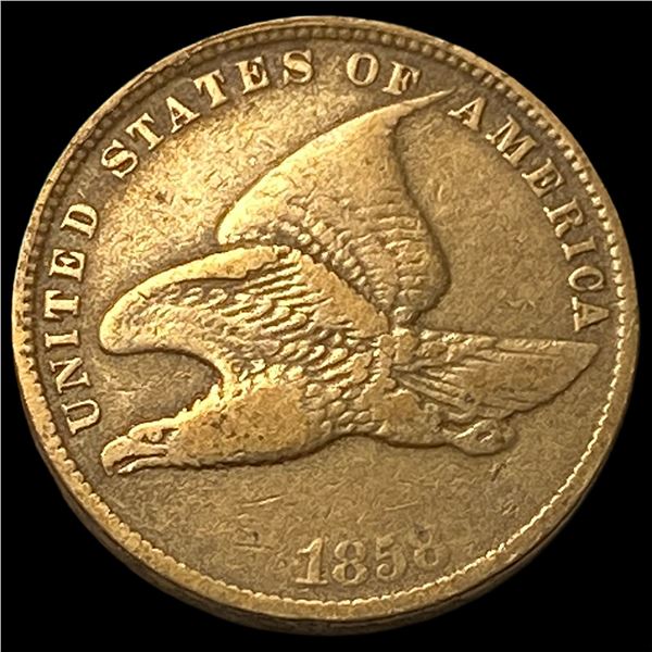 1858 Flying Eagle Cent NEARLY UNCIRCULATED