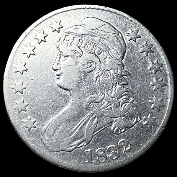 1832 Capped Bust Silver Half Dollar NEARLY  UNCIRCULATED