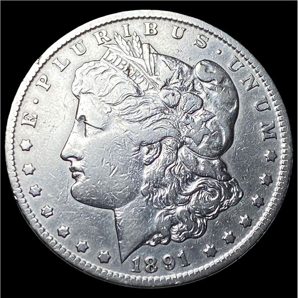 1891-CC Silver Morgan Dollar NEARLY  UNCIRCULATED