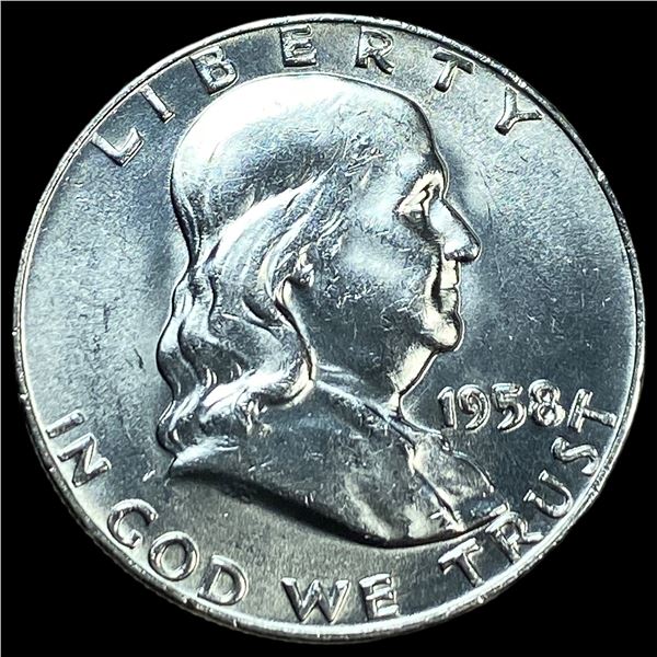 1958-D Silver Franklin Half Dollar CHOICE BU