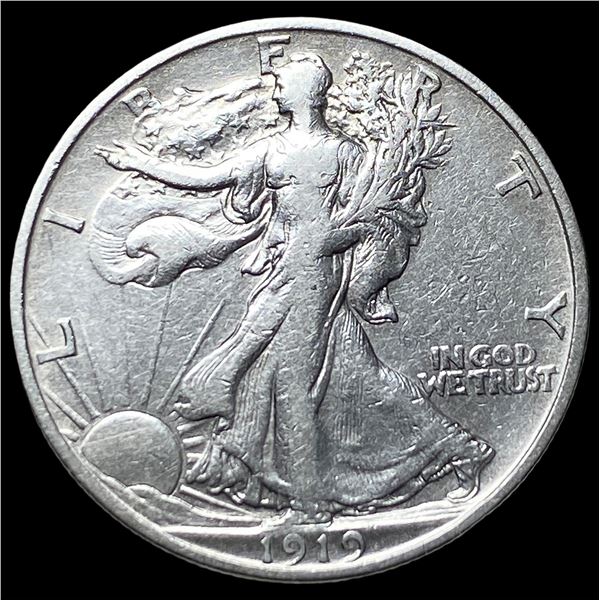 1919-S Silver Walking Liberty Half Dollar  LIGHTLY CIRCULATED