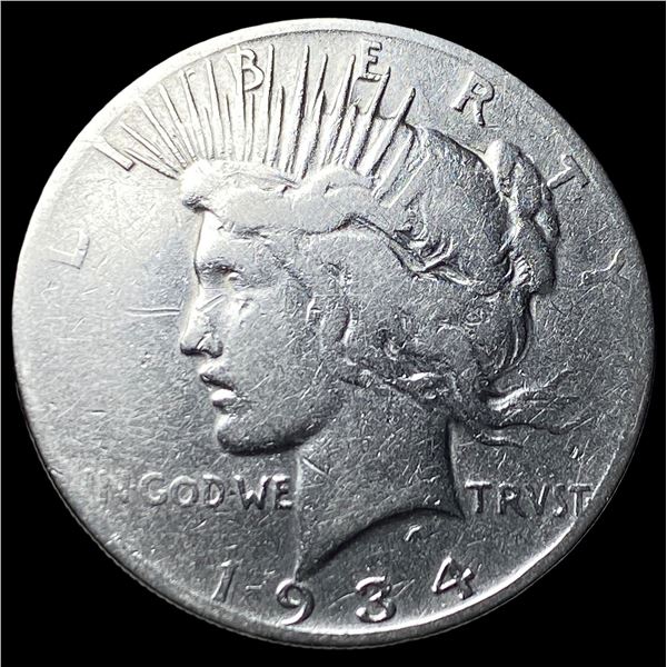 1934-S Peace Silver Dollar LIGHTLY CIRCULATED