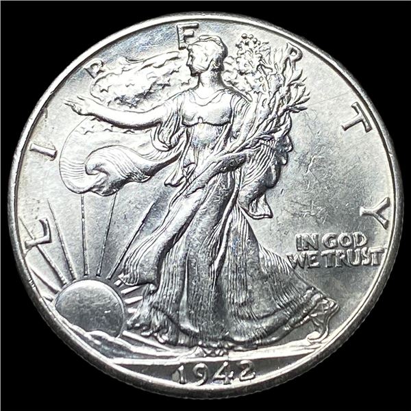 1942-D Silver Walking Liberty Half Dollar  UNCIRCULATED