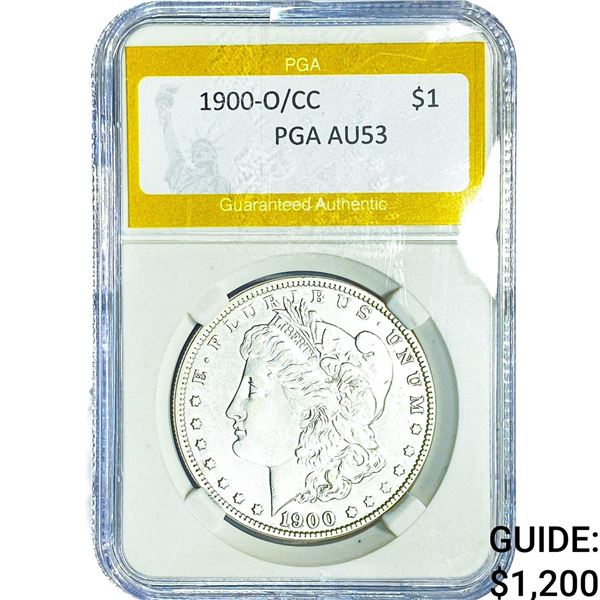 1900-O/CC Morgan Silver Dollar PGA AU53