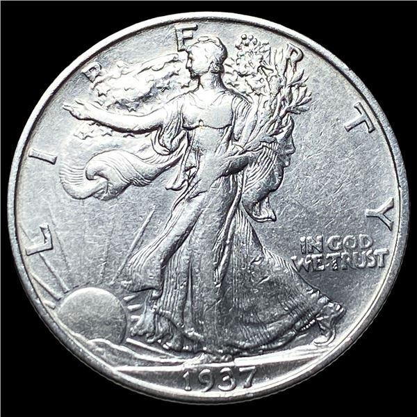 1937 Silver Walking Liberty Half Dollar  CLOSELY UNCIRCULATED