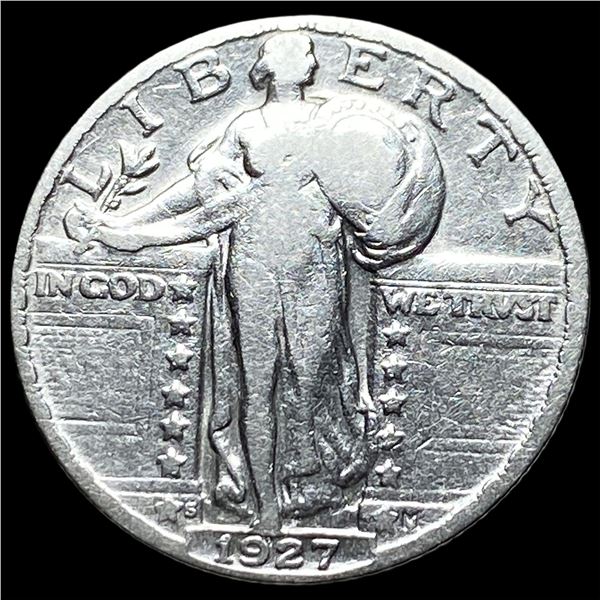 1927-S Silver Standing Liberty Quarter  LIGHTLY CIRCULATED