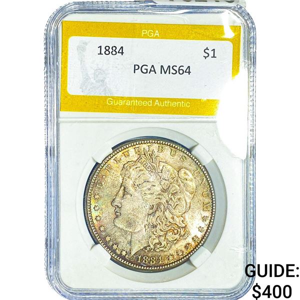 1884 Morgan Silver Dollar PGA MS64