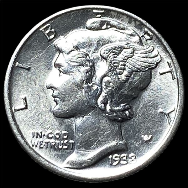 1938-S Silver Mercury Dime UNCIRCULATED