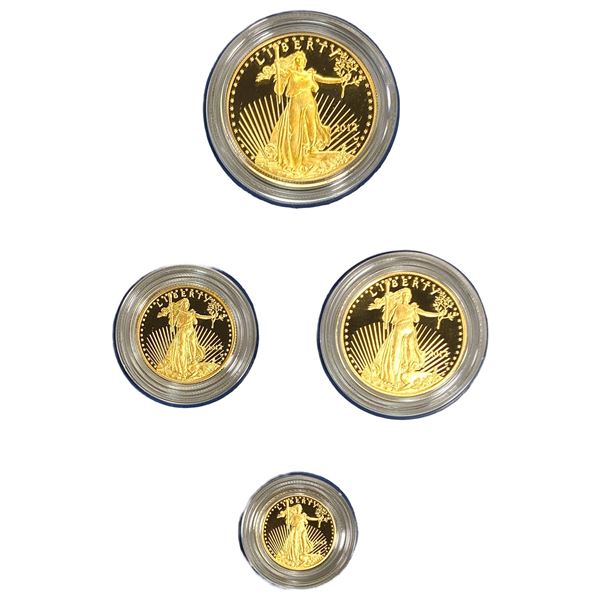 2012 American Eagle Gold Proof 4 Coin Set  1/10-1 oz