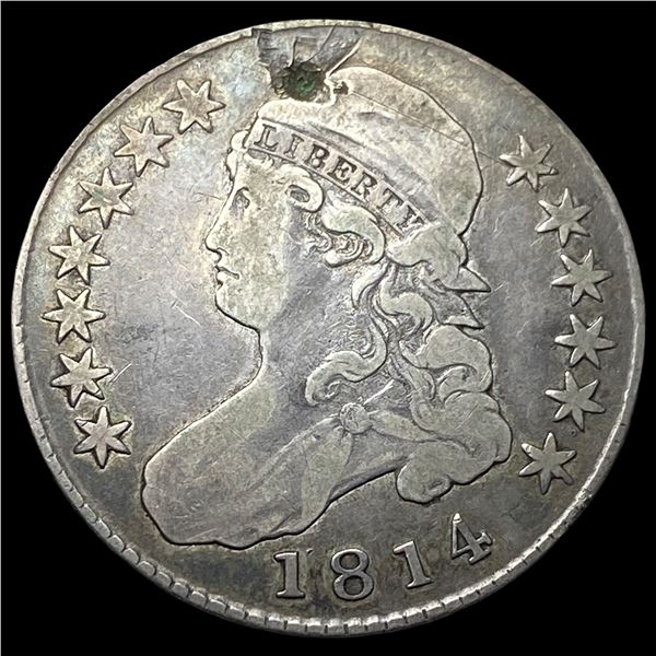 1814 Capped Bust Half Dollar ABOUT  UNCIRCULATED