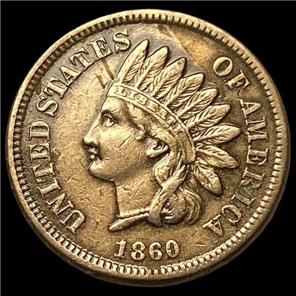 1860 Indian Head Cent CLOSELY UNCIRCULATED
