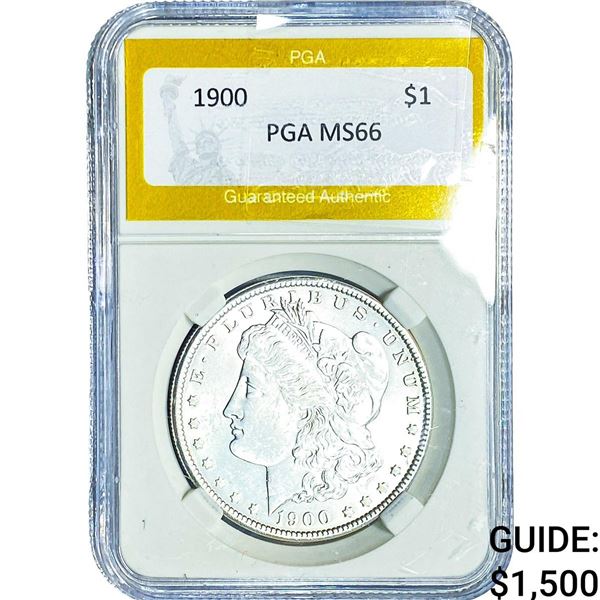 1900 Morgan Silver Dollar PGA MS66
