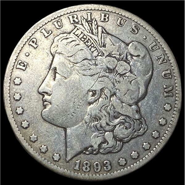 1893-CC Silver Morgan Dollar LIGHTLY   CIRCULATED