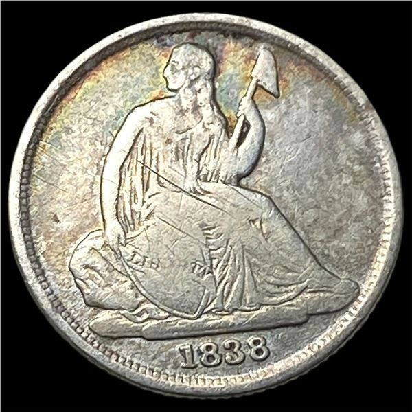 1838-O Silver Seated Liberty Dime NICELY   CIRCULATED