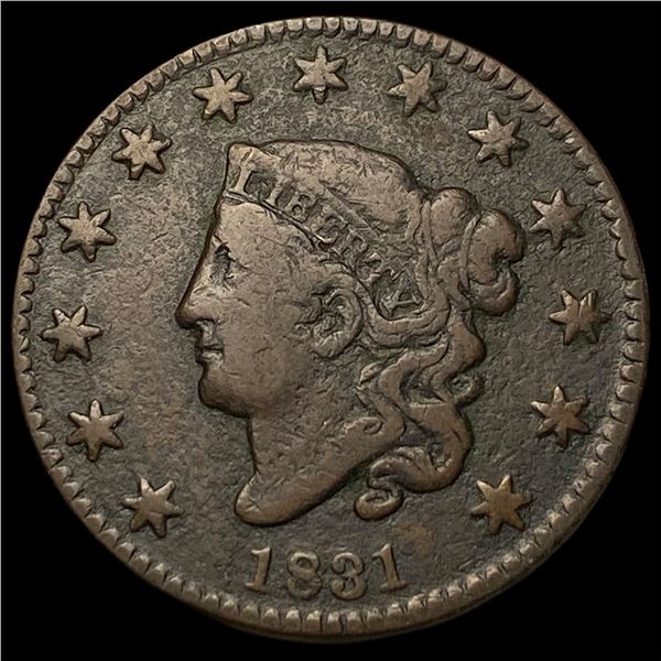 1831 Coronet Head Large Cent LIGHTLY   CIRCULATED