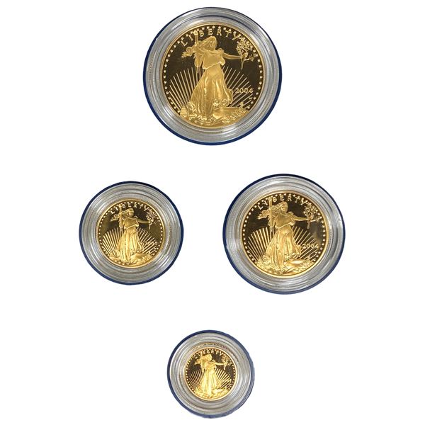 2004 American Eagle Gold PF 4 Coin Set 1/10-1 oz