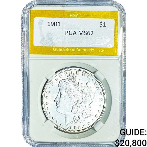 1901 Morgan Silver Dollar PGA MS62