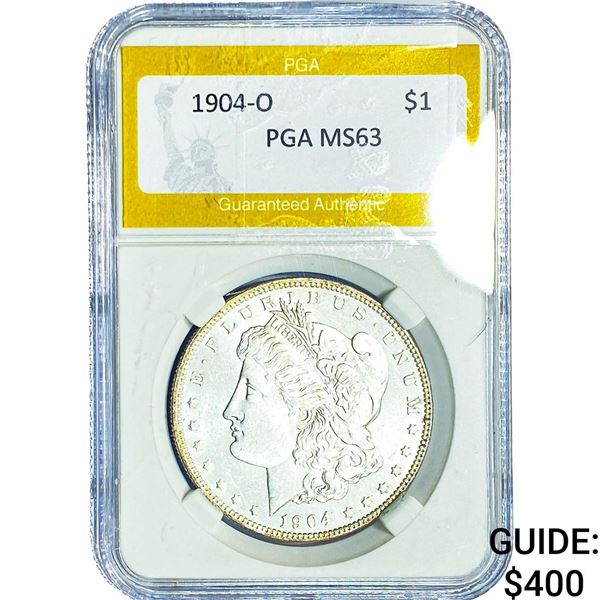 1904-O Morgan Silver Dollar PGA MS63