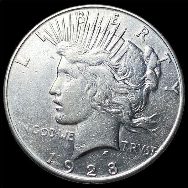 1928-S Silver Peace Dollar CLOSELY   UNCIRCULATED