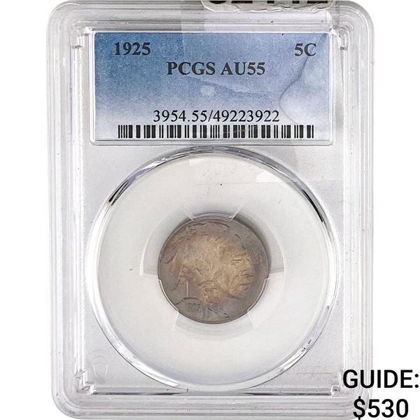 1925 Buffalo Nickel PCGS AU55