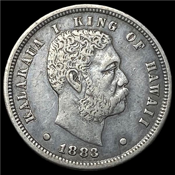 1883 Silver 10 Cents Hawaii Dime NEARLY   UNCIRCULATED
