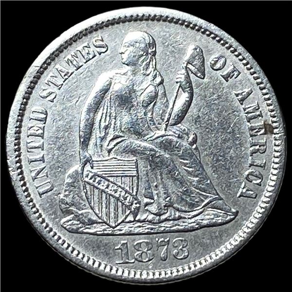 1873 Seated Liberty Dime CLOSELY UNCIRCULATED