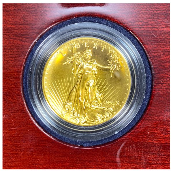 2009 Ultra High Relief Double Eagle Gold Coin  1 oz