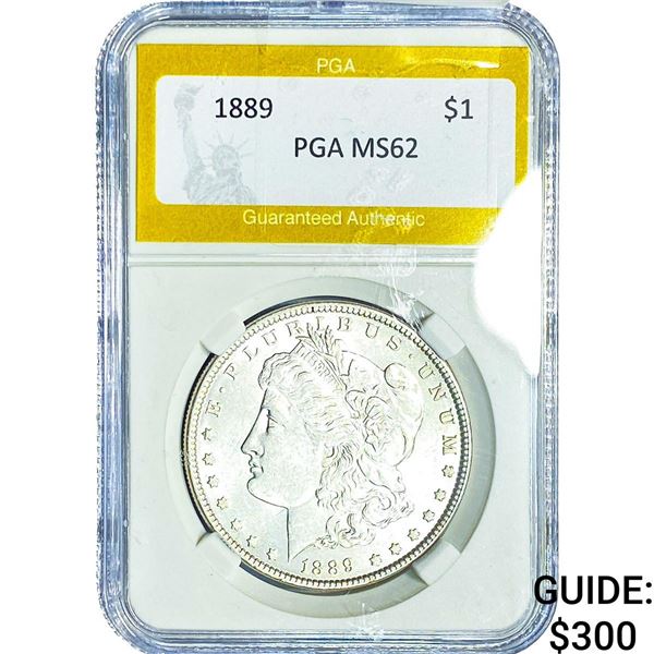 1889 Morgan Silver Dollar PGA MS62