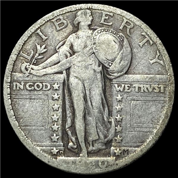 1920-D Silver Standing Liberty Quarter LIGHTLY CIRCULATED