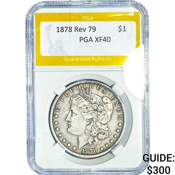 1878 Rev 79 Morgan Silver Dollar PGA XF40