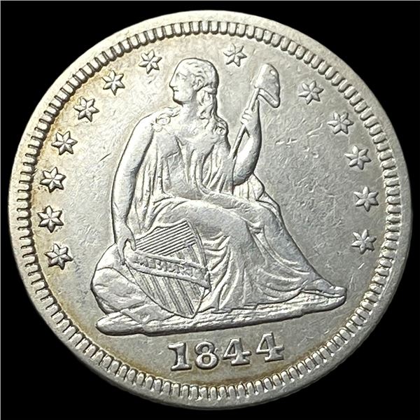 1844 Seated Liberty Quarter CLOSELY   UNCIRCULATED