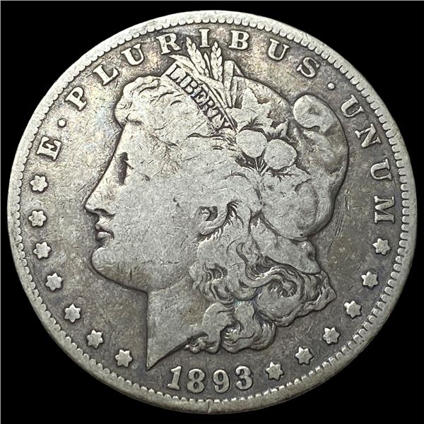 1893-CC Silver Morgan Dollar LIGHTLY   CIRCULATED