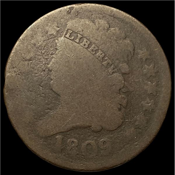 1809 Classic Head Half Cent NICELY CIRCULATED