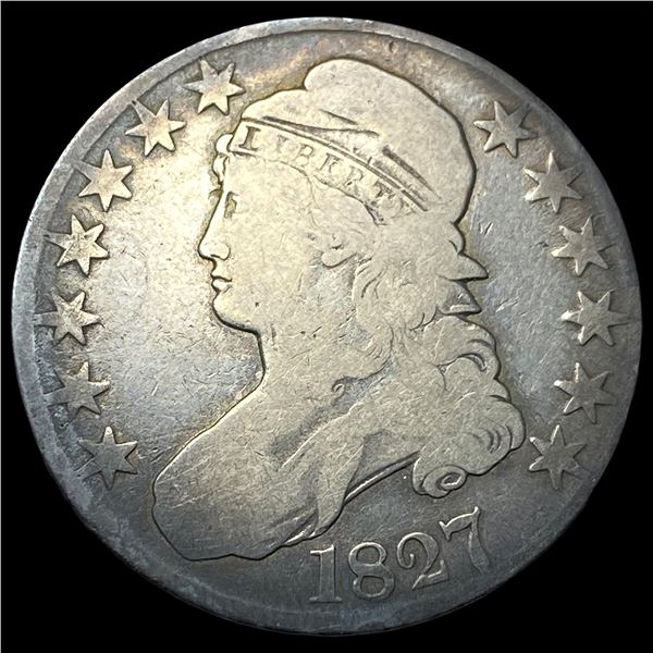 1827 Capped Bust Half Dollar NICELY   CIRCULATED